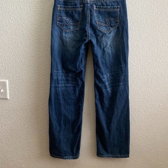 Boys Silver Jeans Garret Straight Leg Jeans Size 16 / 29 Inch Inseam Dark Wash - Picture 7 of 7